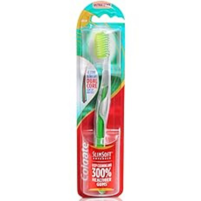 Colgate Slim Soft Advanced, Ultra Soft Manual Toothbrush For Adult